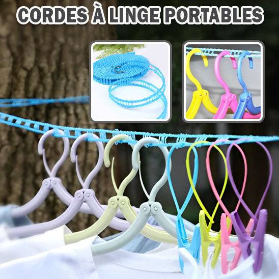 CORDE À LINGE RÉTRACTABLE| OutClothe™ - Organisa❤️coeur