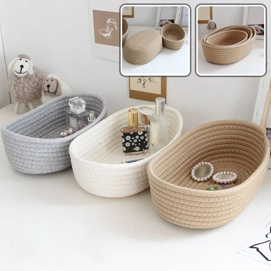 PANIER DE RANGEMENT SALLE DE BAIN | BasketWW01™ - Au Coeur Du Rangement